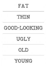 English Worksheet: Describing appearance_Adjectives_Exercise