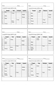 English Worksheet: Quiz verbs