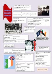 English Worksheet: Sunday Bloody Sunday