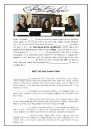 English Worksheet: Pretty little liars - pilot episode