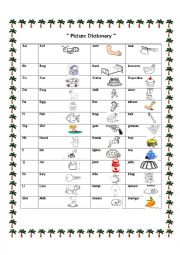 English Worksheet: Picture Dictionary