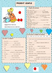 English Worksheet: Simple present tense