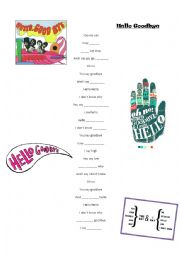 English Worksheet: Hello Goodbye