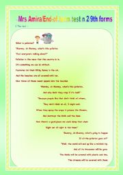 English Worksheet: 9th end-of-term test n 2(2014-2015) :Reading :A poem about pollution