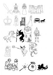 English Worksheet: KNIGHT, PRINCESS, CASTLE ETC. MEDIEVAL VOCABULARY PRACTICE