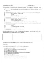 Wish You Were Here Fill in the Gaps - ESL worksheet by Skeptik_Atheist