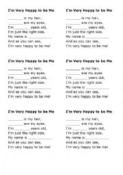 Im very happy to be me - Poem