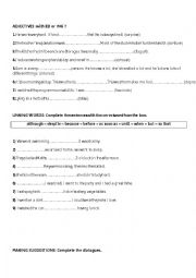 English Worksheet: Grammar Practice