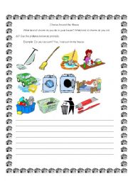 English Worksheet: Chores Around the House