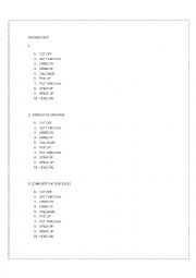 English Worksheet: Telephone Phrasal verbs