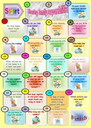 English Worksheet: 9th module 1 lesson 2:;class discussion chores