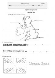 English Worksheet: English Speaking Countries