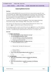 English Worksheet: Natural Disasters Test