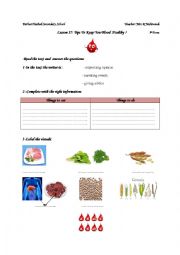 English Worksheet: Blood donation