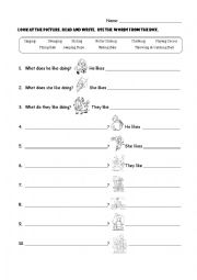 English Worksheet: Favorite Games - Fun Activities in the Playground