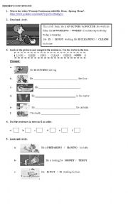 English Worksheet: MR. BEAN_SPRING CLEANING