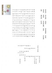 English Worksheet: WORD SEARCH: PLANTS AND THEIR NEEDS