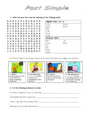 English Worksheet: past simple