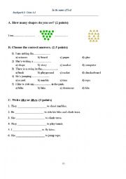 English Worksheet: Backpack 2; Units 1-2