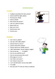 English Worksheet: Usefull sentences