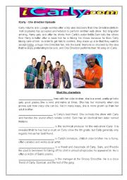 English Worksheet: Icarly - I go one direction