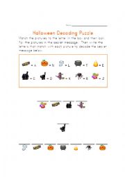 English Worksheet: Halloween