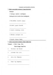 comparative and superlative adjectives