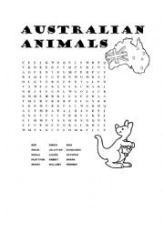 English Worksheet: Australian Animals