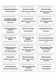 English Worksheet: lets talk about past