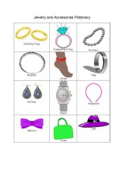 English Worksheet: Jewelry and Accessories