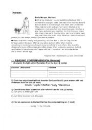 English Worksheet: exam