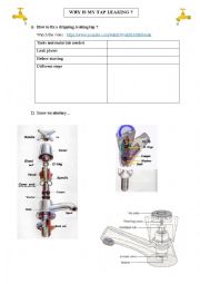 English Worksheet: Why is my tap leaking?