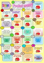 English Worksheet: 9th class discussion /Group session :Module 1 lesson 4 pocket money