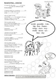 English Worksheet: Spread My Wings_Fill in the gaps of this song