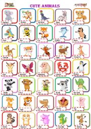 English Worksheet: Animals 