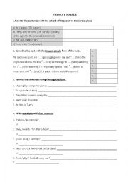 English Worksheet: Present Simple