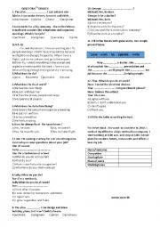 English Worksheet: a quiz on jobs and present simple