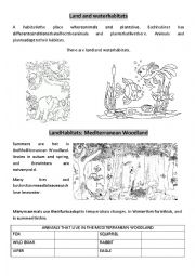 English Worksheet: Landscapes