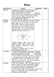 English Worksheet: Music