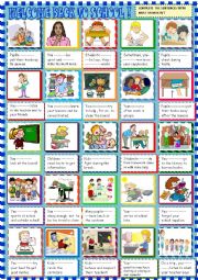 English Worksheet: Must / musntnt  with school rules