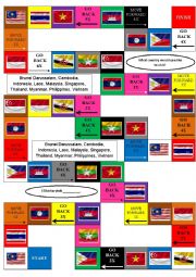 English Worksheet: ASEAN board game