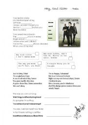 English Worksheet: Song Hey, Soul Sister by Train