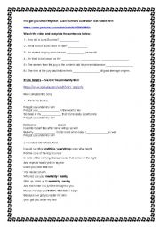 English Worksheet: Video activity - Ive got you under my skin Got Talent 2011