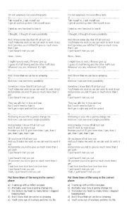 English Worksheet: Song Havent met you yet