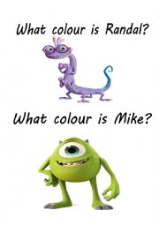 English Worksheet: What color are they