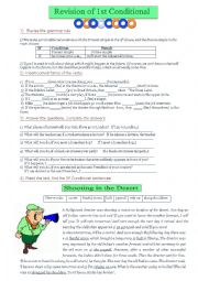 English Worksheet: Revision of 1st conditional