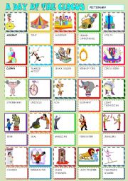 English Worksheet: A DAY AT THE CIRCUS