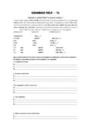 English Worksheet: Verb to be grammar help