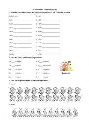 English Worksheet: Numbers