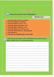 English Worksheet: composition superlatives